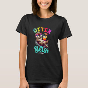 T-shirt Amusant Otter Bliss mignon Animal Tropique Pour Le