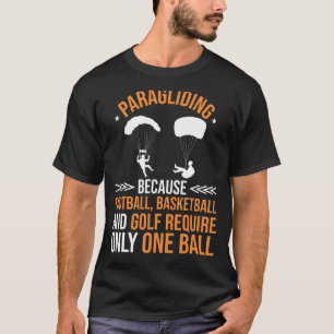 T-shirt Amusant Parapente Plongée en chute libre Amateurs 