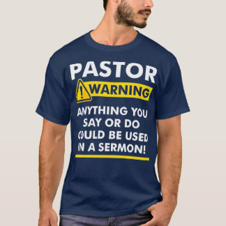 T-shirt Amusant Pasteur Vêtements bibliques pour adultes P