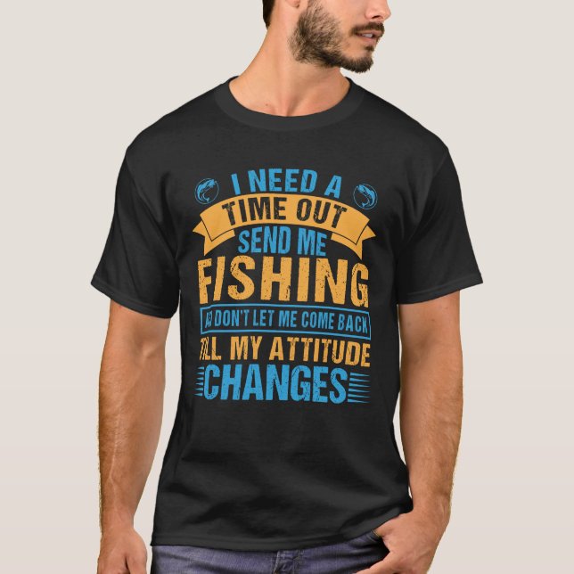 T-shirt Amusant Pêcheur pêcheur pêcheur mâle cadeau (Devant)