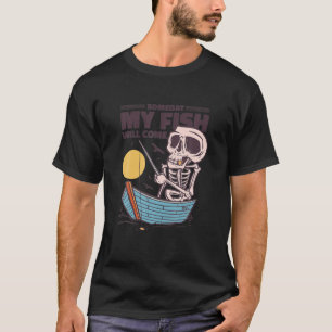 T-shirt Amusant Pêcheur Un Jour Mon Poisson Viendra Pêche