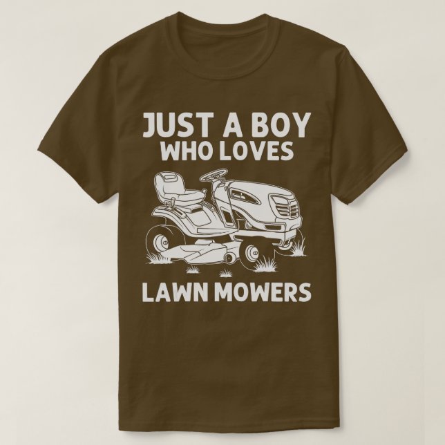 T-shirt Amusant Pelouse Mowing Cadeaux Garçons Enfants Law (Design devant)