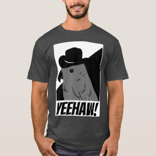 T-shirt Amusant Perroquet Cowboy Yeehaw Observation d'oise