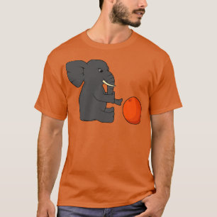 T-shirt Amusant petit éléphant avec une balle