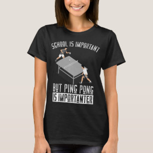 T-shirt Amusant Ping Pong Lecteur Table Tennis Cadeau