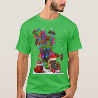 T-shirt Amusant Platypus Arbre Lumières Noël Jeu de Noël J
