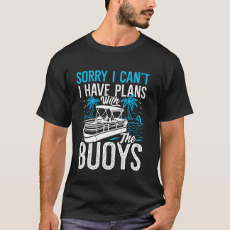 T-shirt Amusant Pontoon Boat Art Pour Grand-Père Bateau Ho