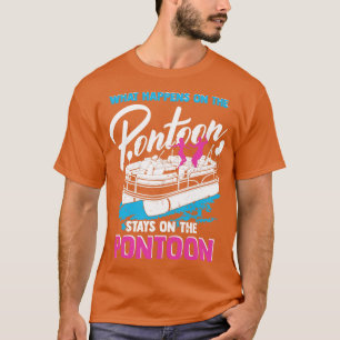 T-shirt Amusant Pontoon Party Booking Cadeau