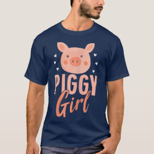 T-shirt Amusant Porc Lover Graphisme Pour Femmes Filles En