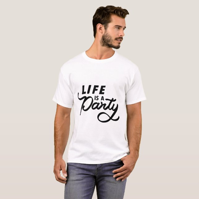 T-Shirt amusant pour fête d'anniversaire (Devant entier)