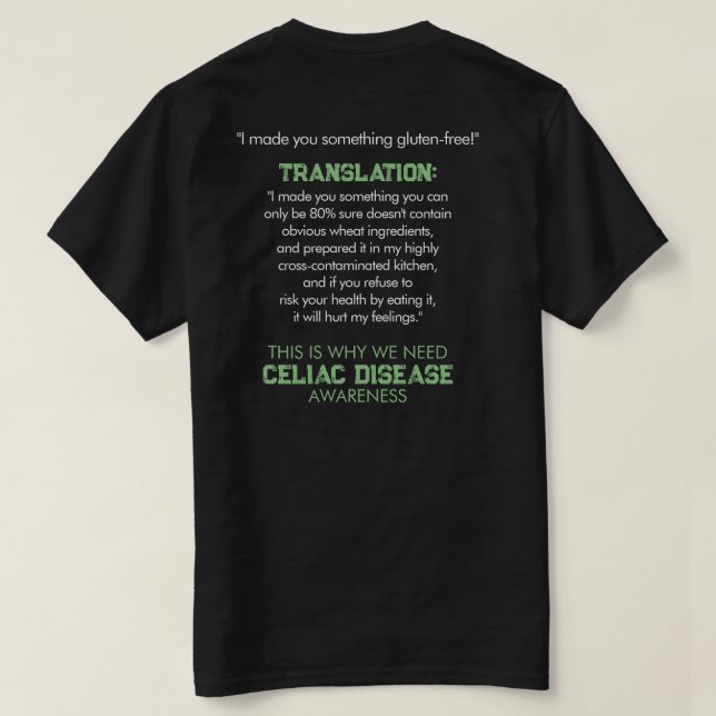 T-shirt amusant pour la sensibilisation aux maladi (Design dos)