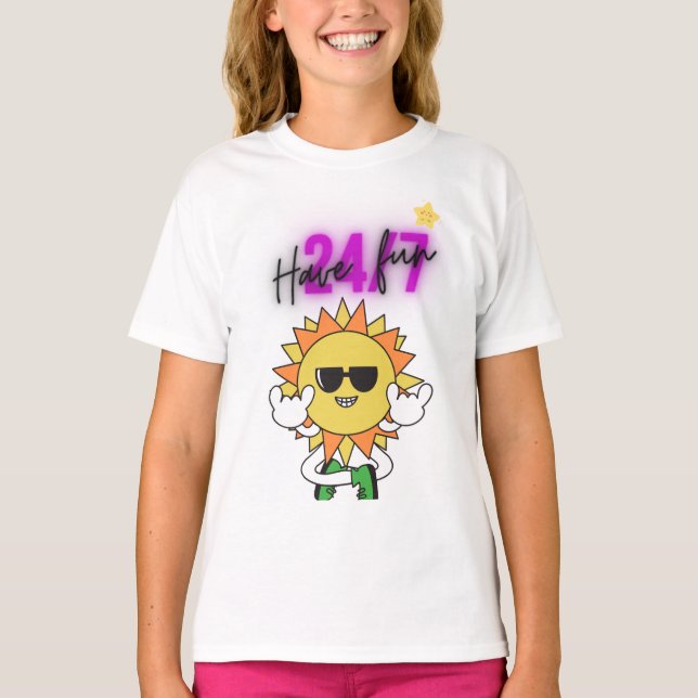 T-Shirt amusant pour les enfants (Devant)