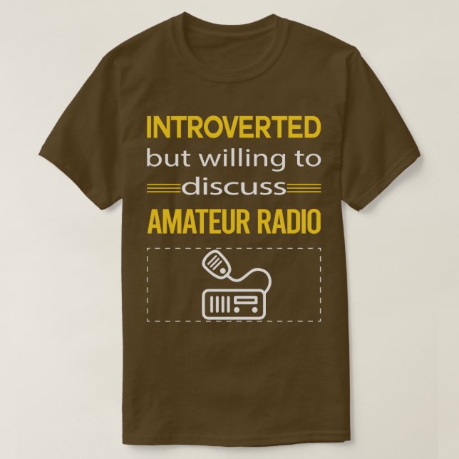 T-shirt Amusant Présenté Radio amateur Radio Ham Radio (Design devant)