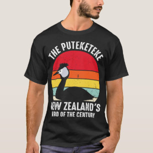 T-shirt Amusant Puteketeke Nouvelle-Zélande Oiseau Du Sièc