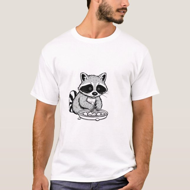 T-shirt amusant Raccoon (Devant)