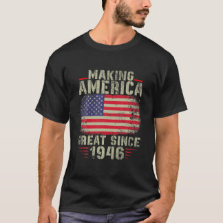 T-shirt Amusant Rendre L'Amérique Grand Depuis 1946 Design