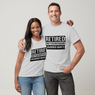 T-shirt Amusant retraité Grandkids art