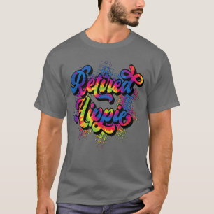 T-shirt Amusant Retraité Hippie Maman Papa Grand-mère Gran