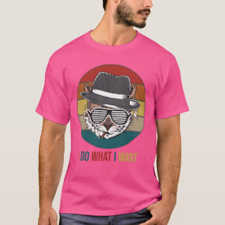 T-shirt Amusant Rétro amateur de chat anime vintage 90s ho