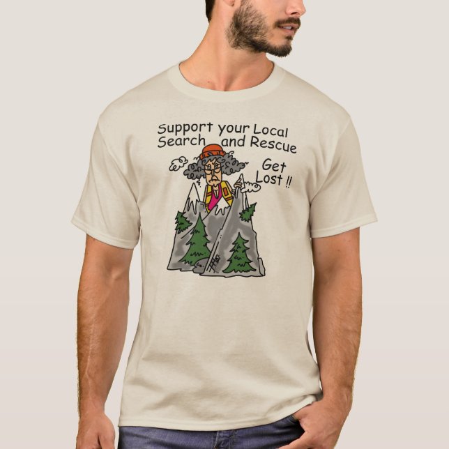 T-shirt Amusant se perdre (Devant)