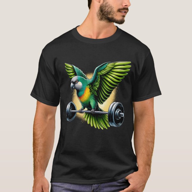 T-shirt Amusant Sénégal Perroquet Délevage de poids (Devant)