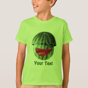 T-shirt Amusant Smiling Watermelon Kids Pique-nique T-shir