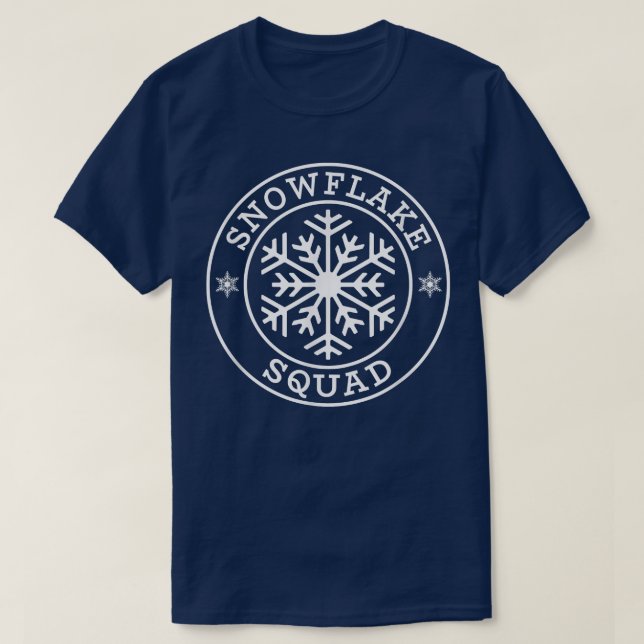 T-shirt Amusant Snowflake Squad hiver neige Lover (Design devant)