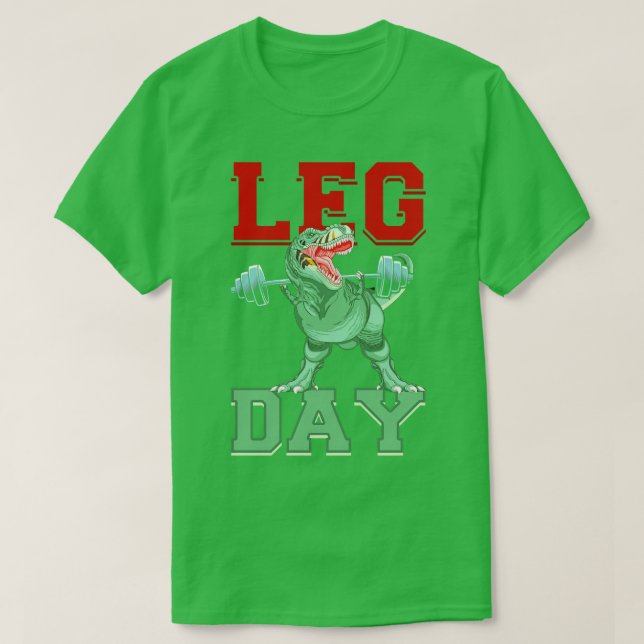 T-shirt Amusant Squat Leg Day Poids (Design devant)