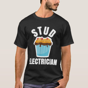 T-shirt Amusant Stud Muffin Electricien Mari
