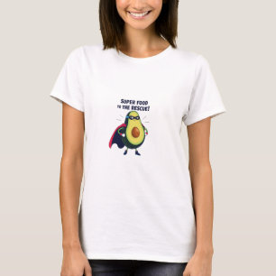 T-shirt Amusant Super Avocado Héros Design