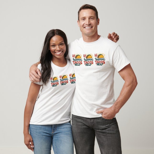 T-shirt Amusant Taco Lover Fiesta Humour alimentaire Art B (Unisexe)