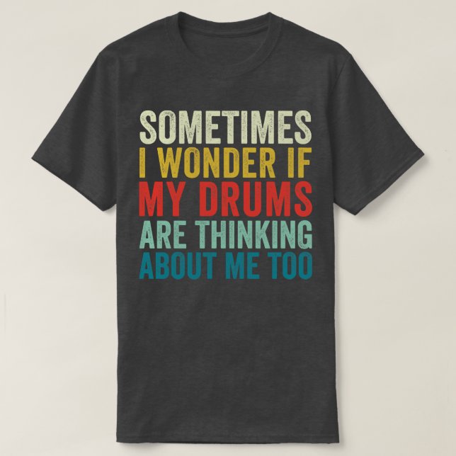 T-shirt Amusant tambour Paradiddle Retro Drumming Ensemble (Design devant)