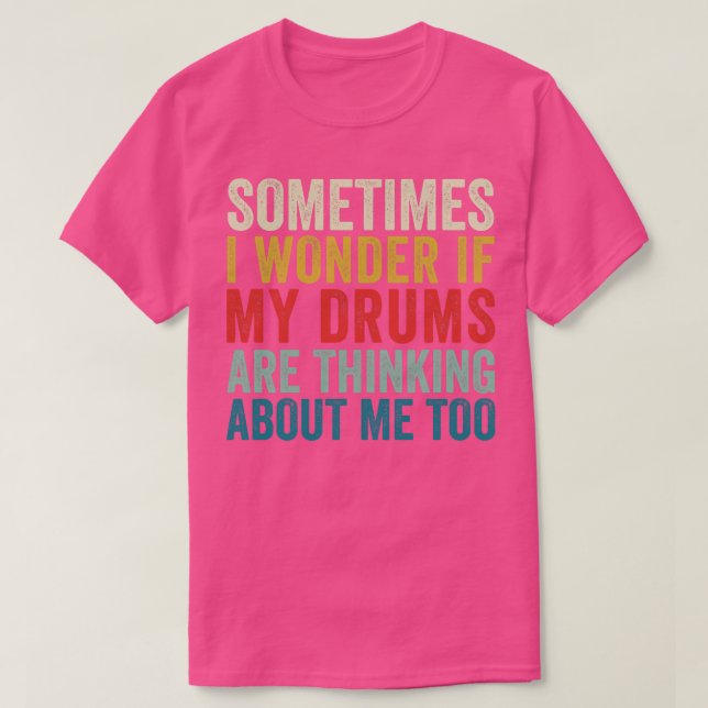T-shirt Amusant tambour Paradiddle Retro Drumming Ensemble (Design devant)