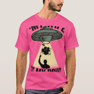 T-shirt Amusant Tambour Ufo Abduction Drummer Set cadeau F