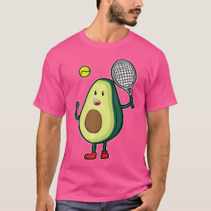 T-shirt Amusant Tennis Avocado Pour Le Joueur De Tennis Av