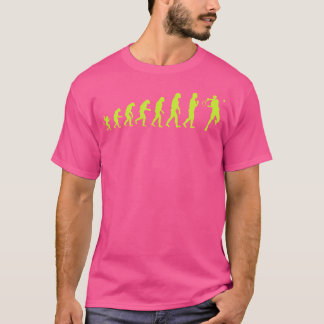 T-shirt Amusant Tennis Evolution Pour Les Joueurs De Tenni