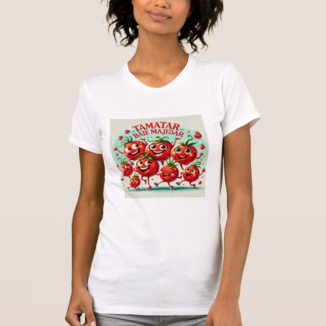 T-shirt amusant tomate - Vibrant et joyeux (Devant)