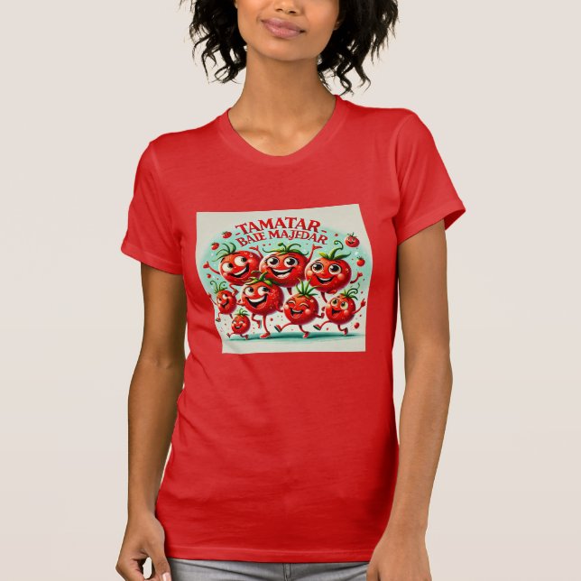 T-shirt amusant tomate - Vibrant et joyeux (Devant)