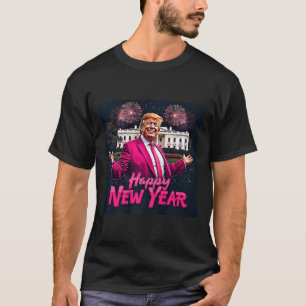 T-shirt Amusant Trump New Year Party 2025 Trump New Year N