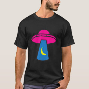 T-shirt Amusant Ufo Ovni Enlèvement D'Une Soucoupe Volante