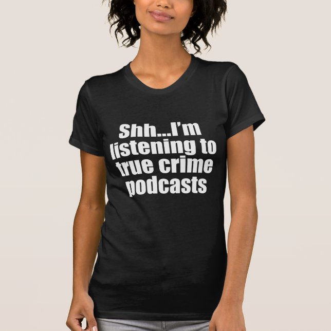 T-shirt Amusant Ventilateur Podcast de Crimes Vrais (Devant)