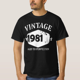 T-shirt Amusant Vintage 1981 Bon cadeau d'anniversaire Mei