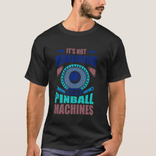 T-shirt Amusant Vintage joueur de pinball Flipper Flipping