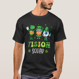 T-shirt Amusant Vision Squad Leprechaun Optométriste St Pa