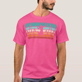 T-shirt Amusant Volleyball Heartbeat Volleyball Lover