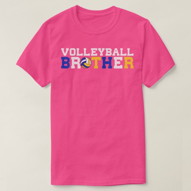 T-shirt Amusant Volleyball Lover Brother et Homme Volleyba (Design devant)