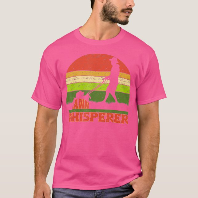 T-shirt Amusant Whisperer de pelouse Mwing Cadeau Paysage (Devant)