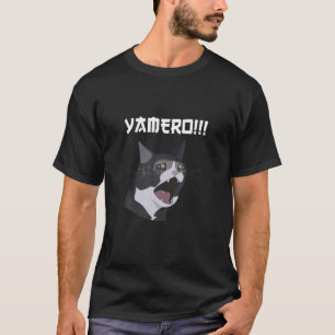 T-shirt Amusant Yamero Chat Mème Yamero Chat, Un Cri De C