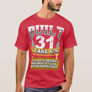 T-shirt Amusante 31ème Anniversaire Chemise Vintage constr