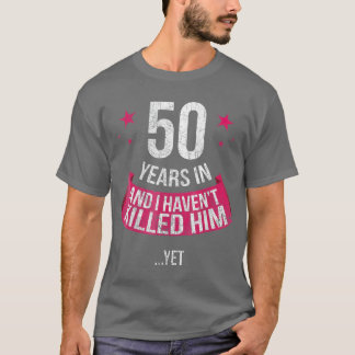 T-shirt Amusante 50ème femme du Mariage 50 ans